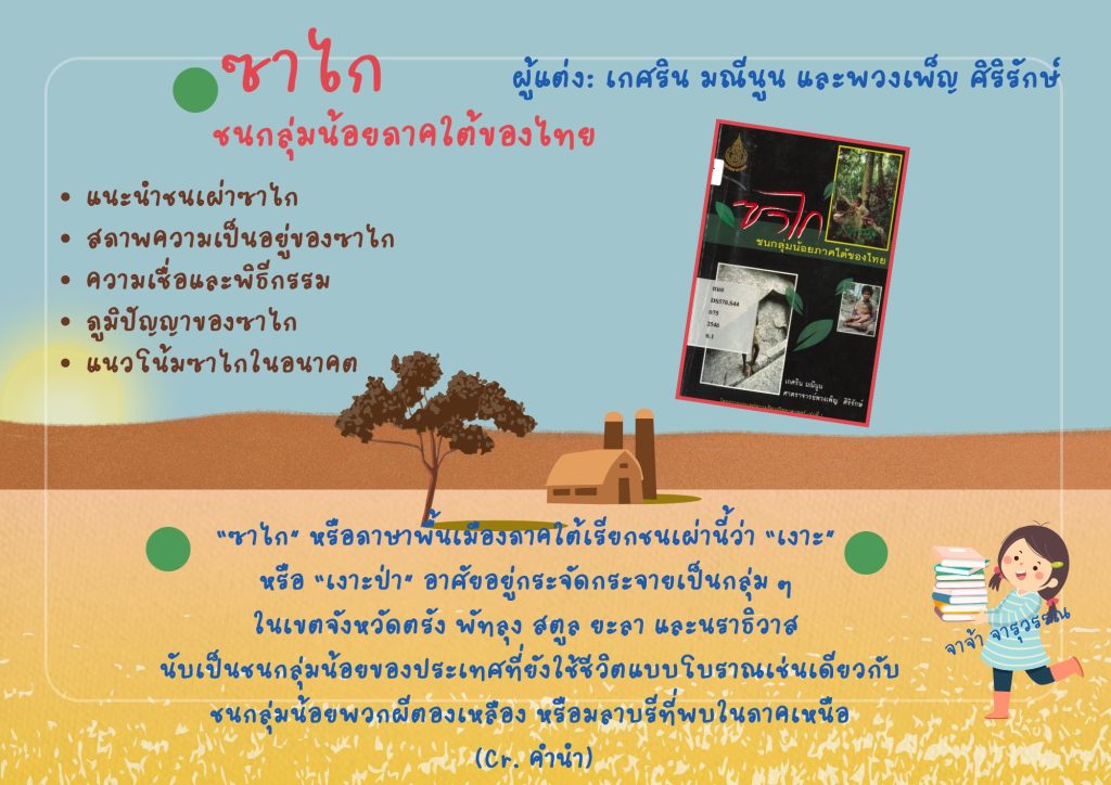 ซาไก: ชนกลุ่มน้อยภาคใต้ของไทย